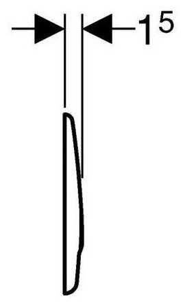 Кнопка смыва GEBERIT Twist (115.780.46.1) фотография 2