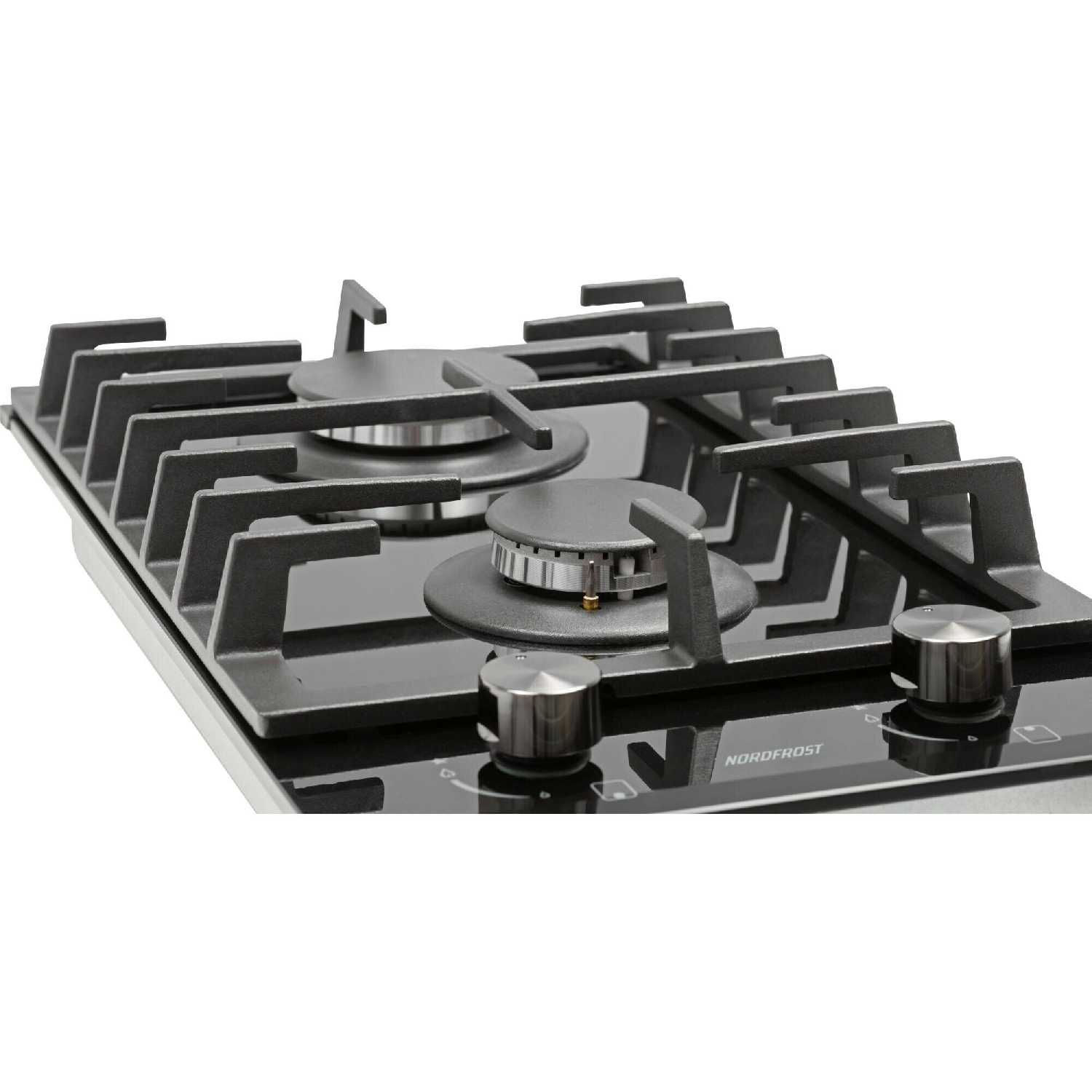 Газовая варочная поверхность NORDFROST HM 3023 YR [2 конфорки] фотография 3
