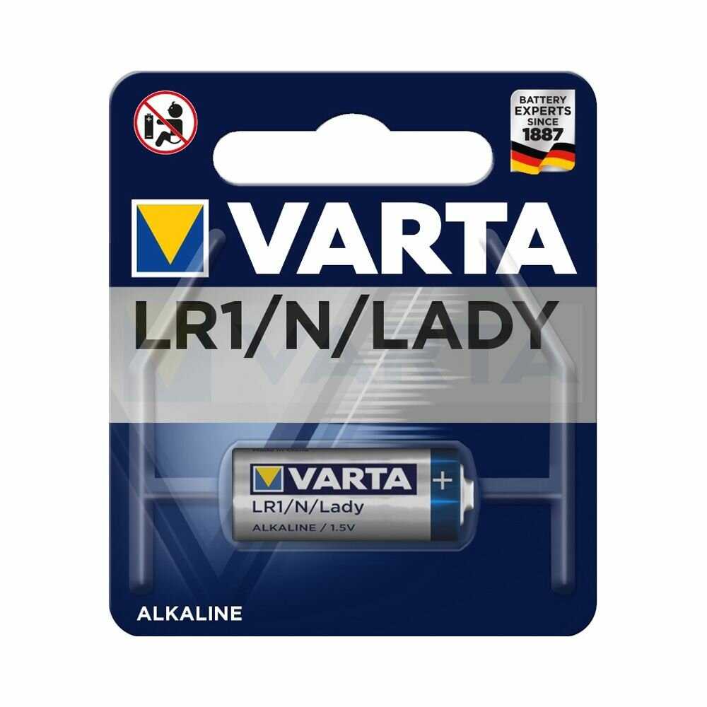 Батарейка щелочная VARTA LR1/E90 Professional (4001 101 401) фотография 2