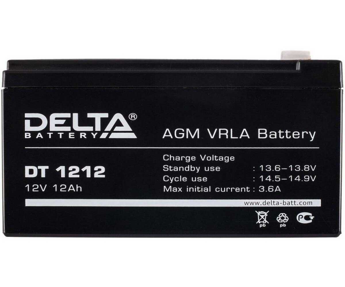 Аккумуляторная батарея DELTA Battery DT 1212 (12В) фотография 2
