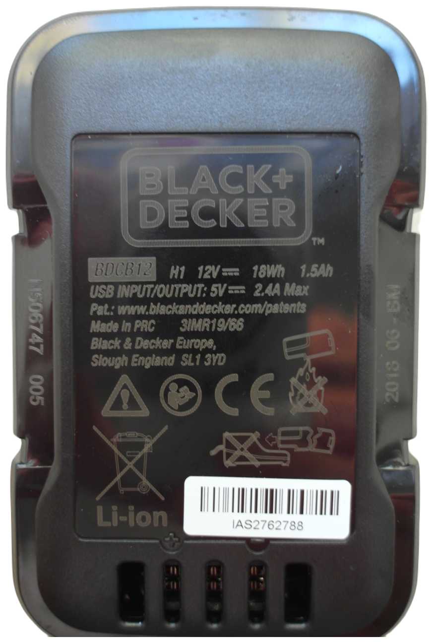 Аккумулятор BLACK+DECKER BDCB12B-XJ Li-Ion 12 В фотография 4