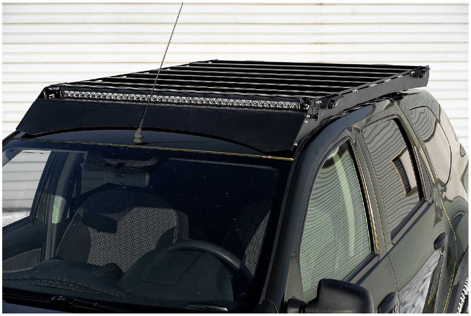 Багажник экспедиционный STC Renault Duster 2010-2019 шторка с дальним светом фотография 3