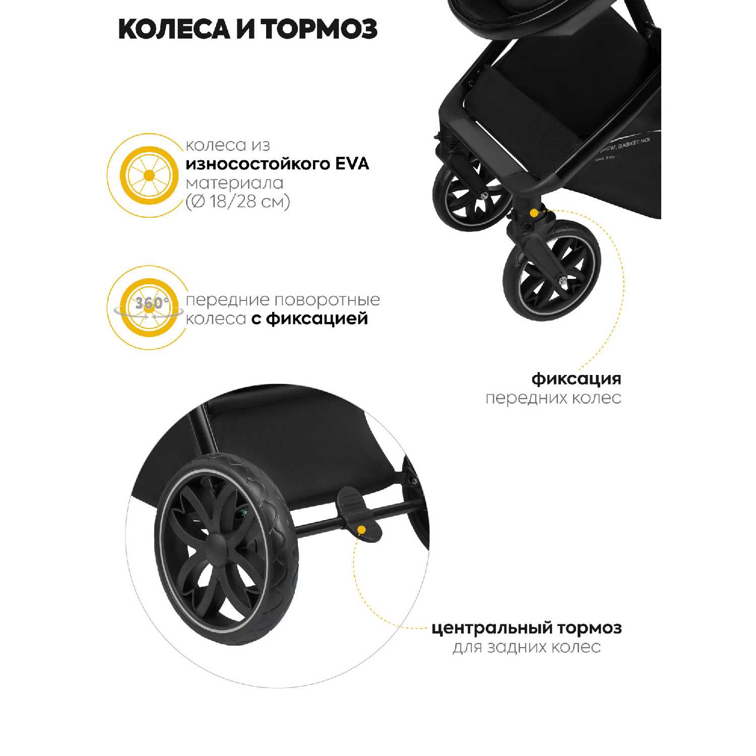 Коляска трансформер для новорожденных 2 в 1 Jovola Folk фотография 18