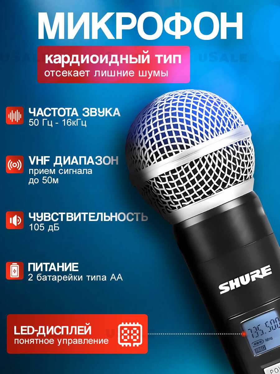 Беспроводная система SHURE BLX288E/PG58 фотография 18