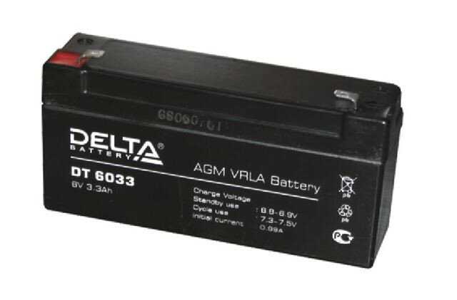 Аккумуляторная батарея DELTA Battery DT 6033 (6В) фотография 7
