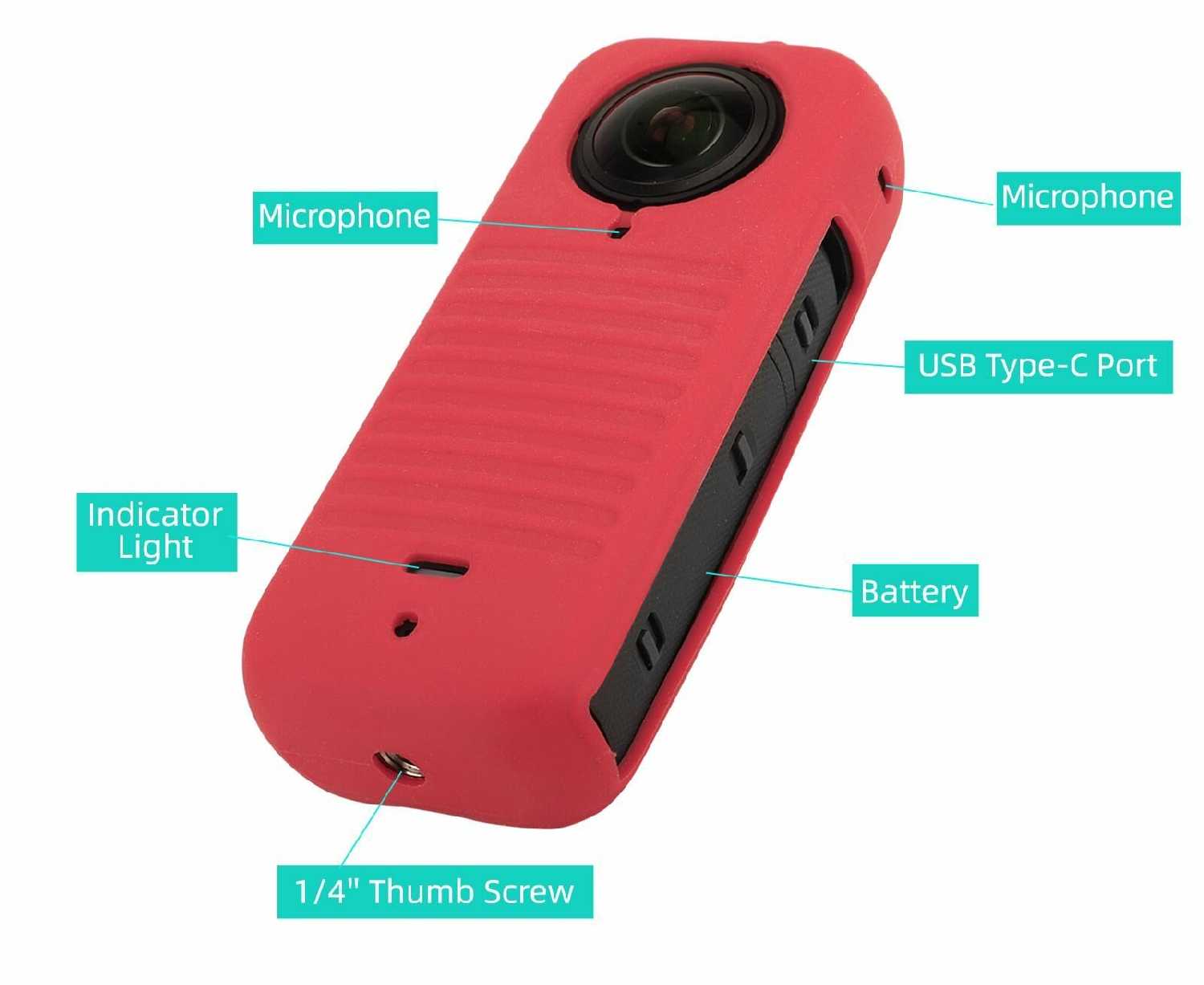 Чехол MyPads Чехол силиконовый для камеры Insta360 X3 фотография 6