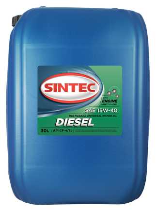 Минеральное моторное масло SINTEC Diesel SAE 15W-40 API CF-4/CF/SJ фотография 1