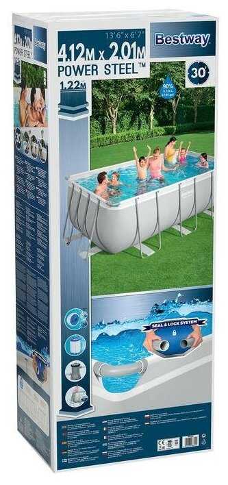Бассейн Bestway Rectangular Power Steel Frame (56241/56456) фотография 6
