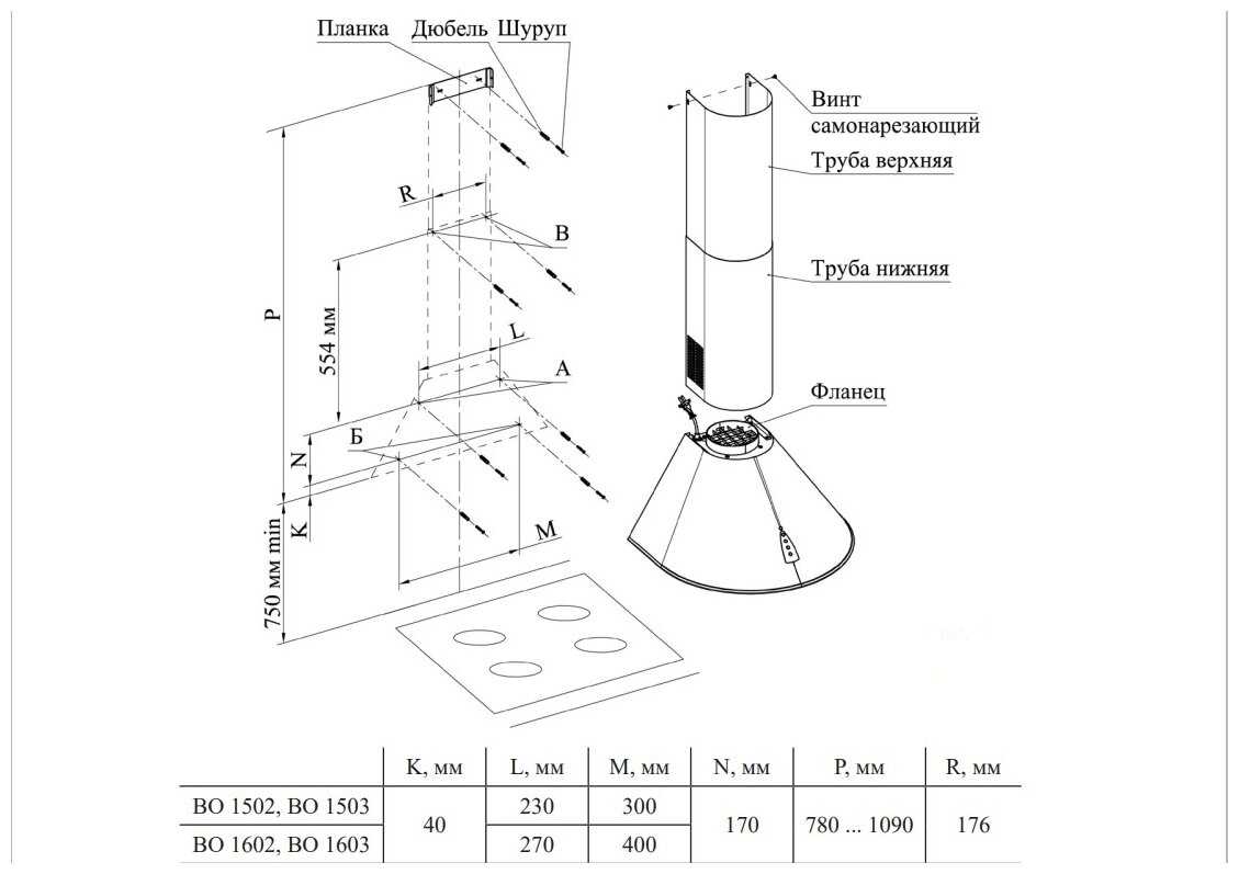 Купольная вытяжка GEFEST ВО-1502 фотография 9