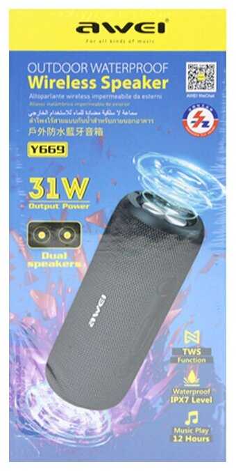 Беспроводная колонка AWEI Y669 фотография 3