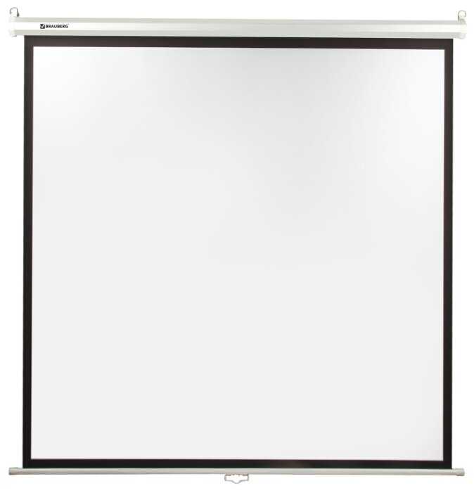 Рулонный матовый белый экран BRAUBERG Wall 236726 фотография 2