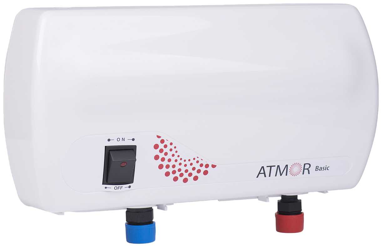 Проточный электрический водонагреватель Atmor Basic 3.5 KW TAP фотография 1