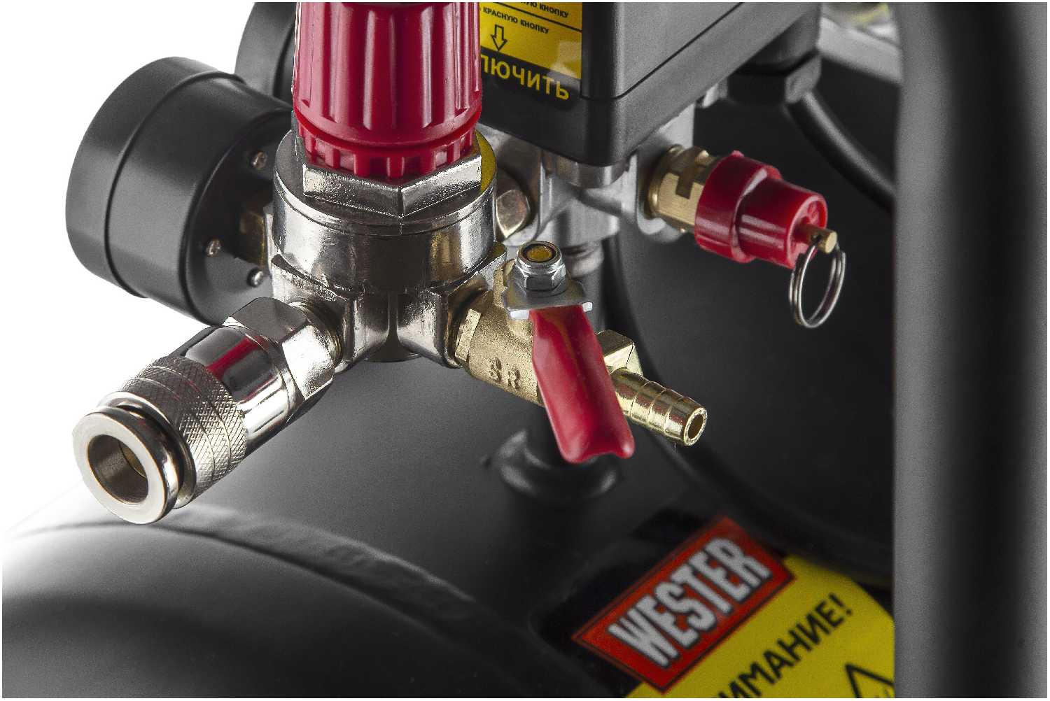 Компрессор масляный Wester WK2200/50PRO, 50 л, 2.2 кВт фотография 6
