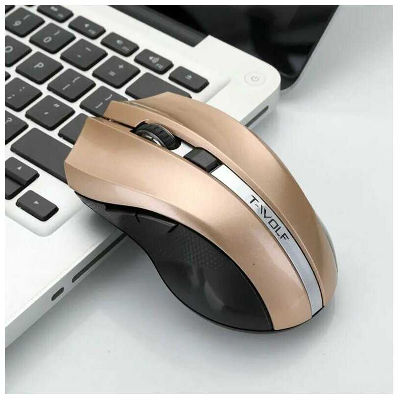 Беспроводная бесшумная компьютерная мышь T-WOLF Q5 фотография 8