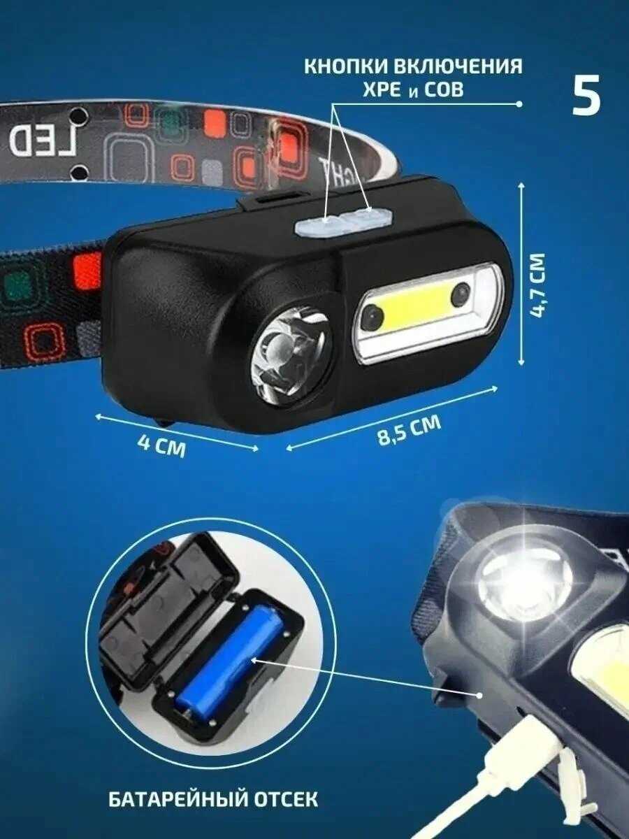 Фонарь налобный Фонарь налобный сверхяркий LED фотография 3
