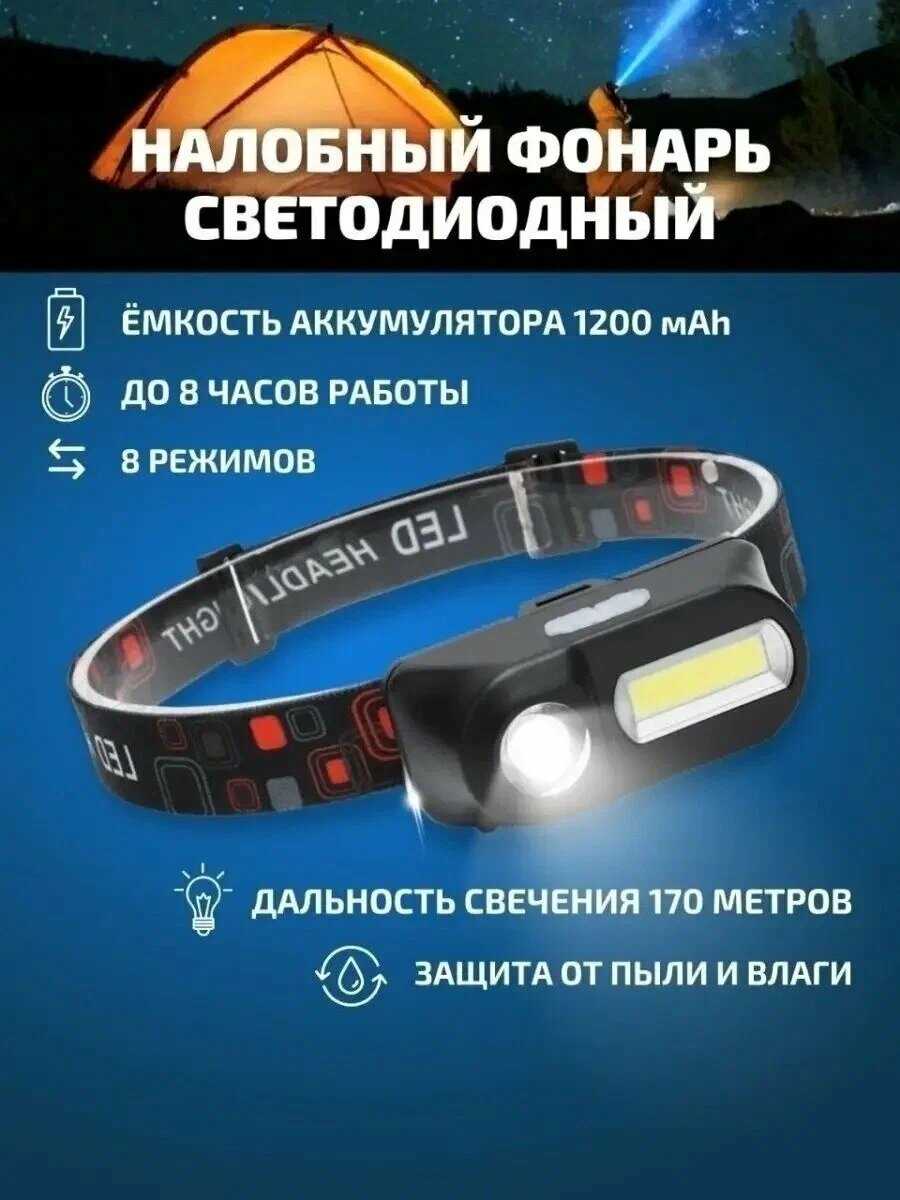 Фонарь налобный Фонарь налобный сверхяркий LED фотография 4
