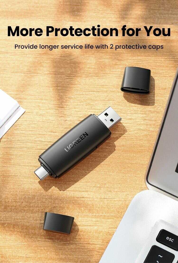 Кардридер UGREEN Кардридер многофункциональный UGREEN CM304 (80191) фотография 30
