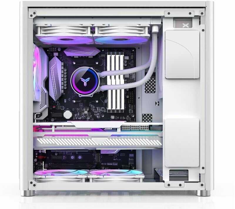 Корпус JONSBO D40 без БП, боковая панель из закаленного стекла, mini-ITX, micro-ATX, ATX фотография 2