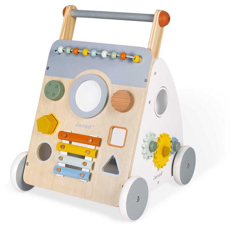 Тележка-каталка развивающая с комплектом игр Janod, серия Sweet cocoon J04410 фотография 4