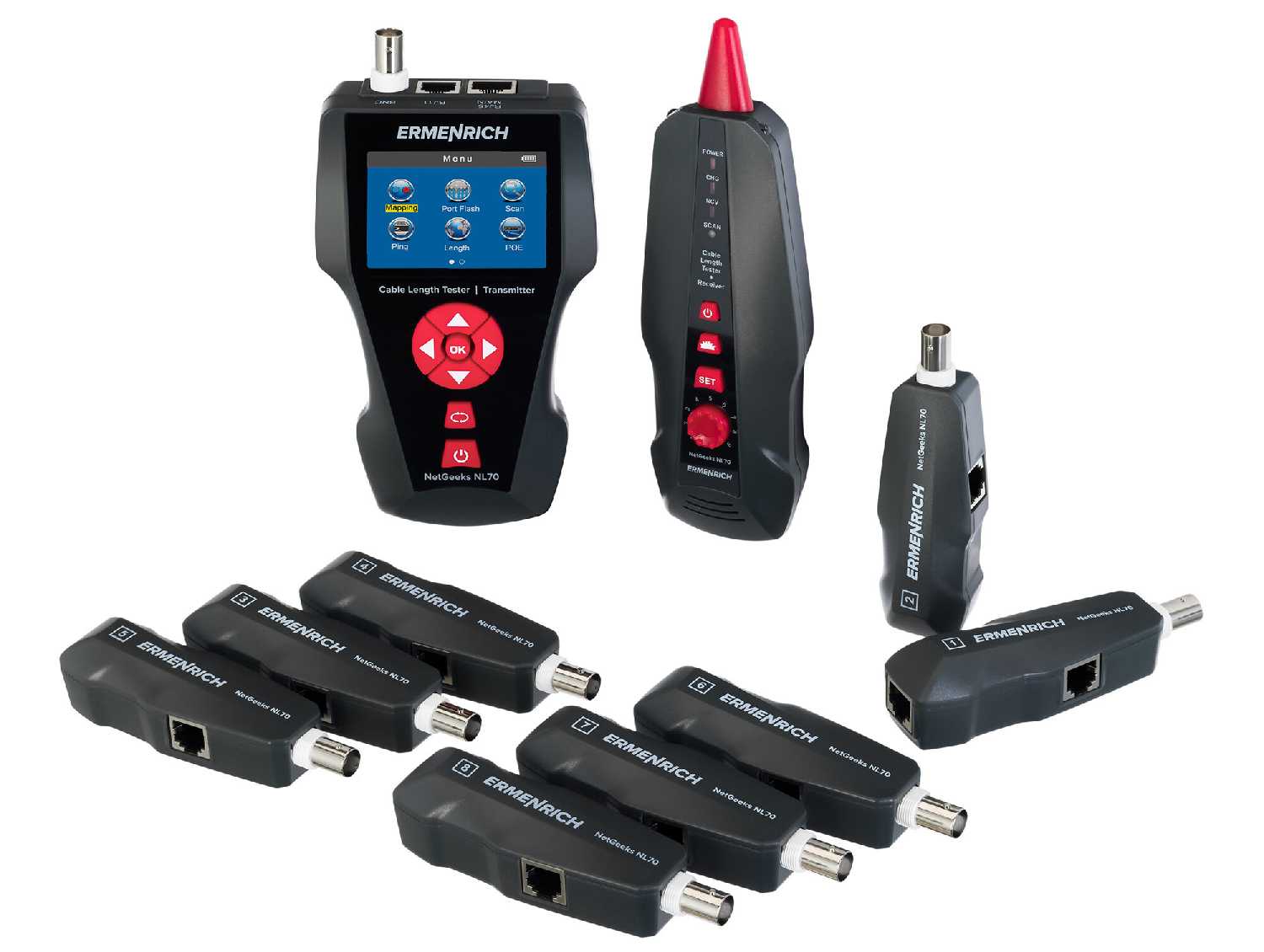 Измеритель длины кабеля Ermenrich NetGeeks NL70 фотография 4