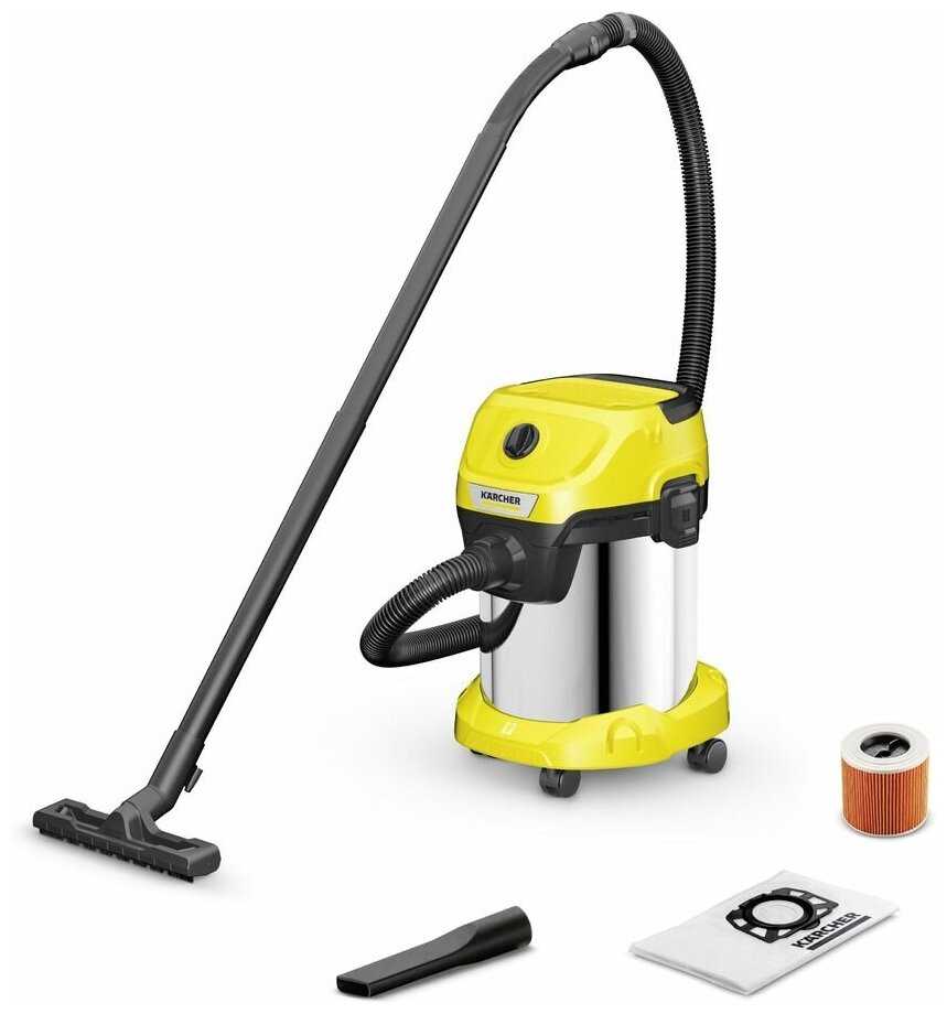 Профессиональный пылесос KARCHER WD 3 V-17/4/20, 1000 Вт фотография 16