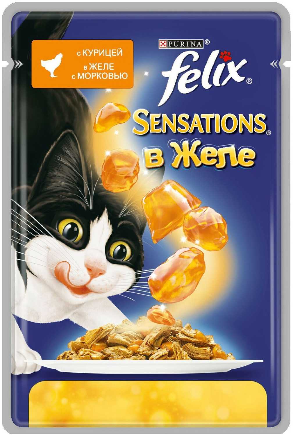 Корм для взрослых кошек Felix Sensations (кусочки в соусе) фотография 3