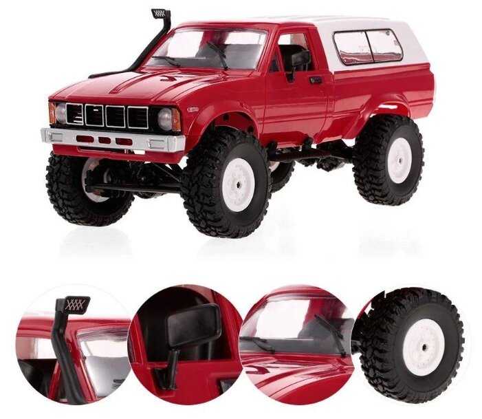 Внедорожник WPL Military Truck Buggy Crawler RTR WPLC-24-R, 1:16, 31 см фотография 12