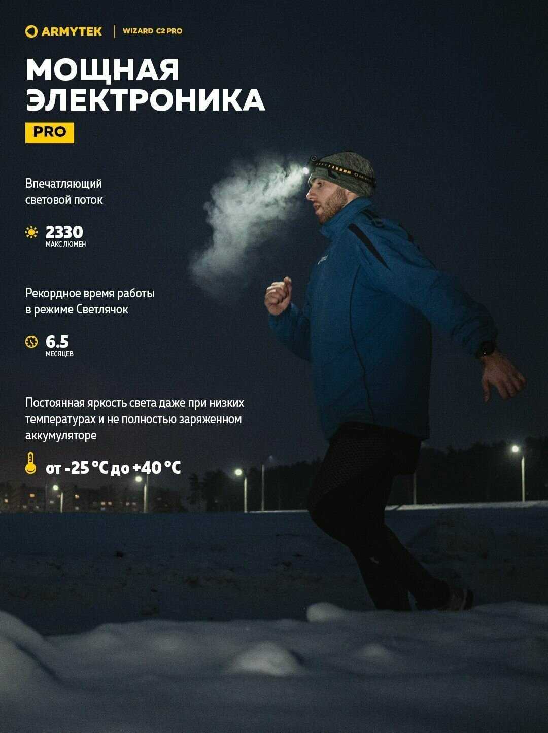 Налобный фонарь ArmyTek Wizard C2 Pro Magnet USB XHP50.2 фотография 13
