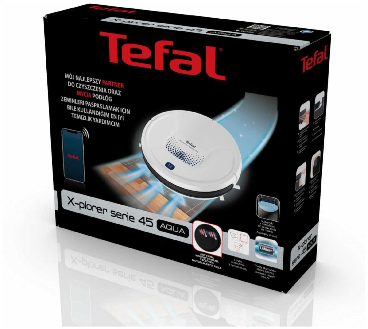 Робот пылесос Tefal X-plorer Serie 45 Aqua (RG8277WH) фотография 17
