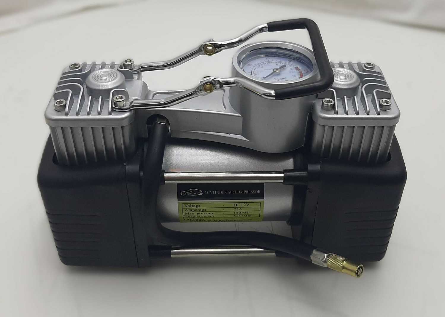 Компрессор автомобильный Насос электрический от прикуривателя 12V (55л/мин) фотография 11