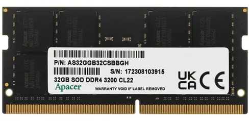 Оперативная память Apacer 32 ГБ DDR4 SODIMM (ES.32G21.PSI) фотография 3
