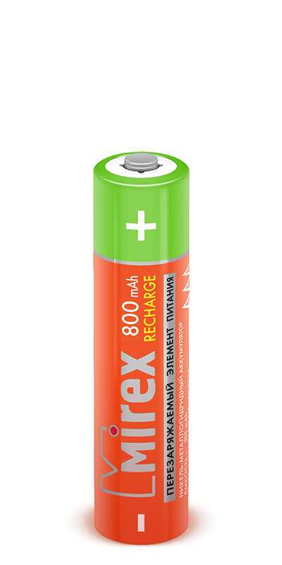 Аккумулятор Mirex HR03 (800мА/ч) фотография 10