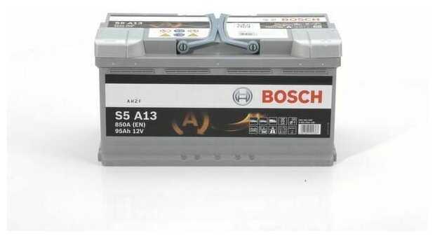 Автомобильный аккумулятор Bosch S5 A13 AGM (0 092 S5A 130) 353х175х190 фотография 4