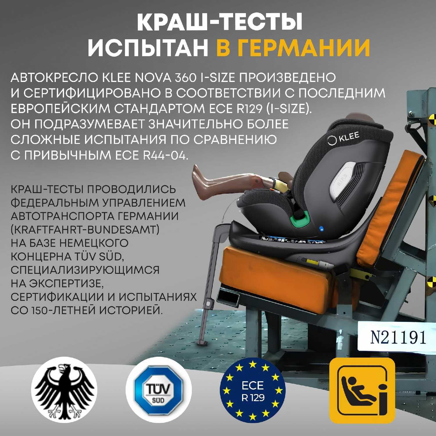 Автокресло KLEE Nova 360 i-Size фотография 15