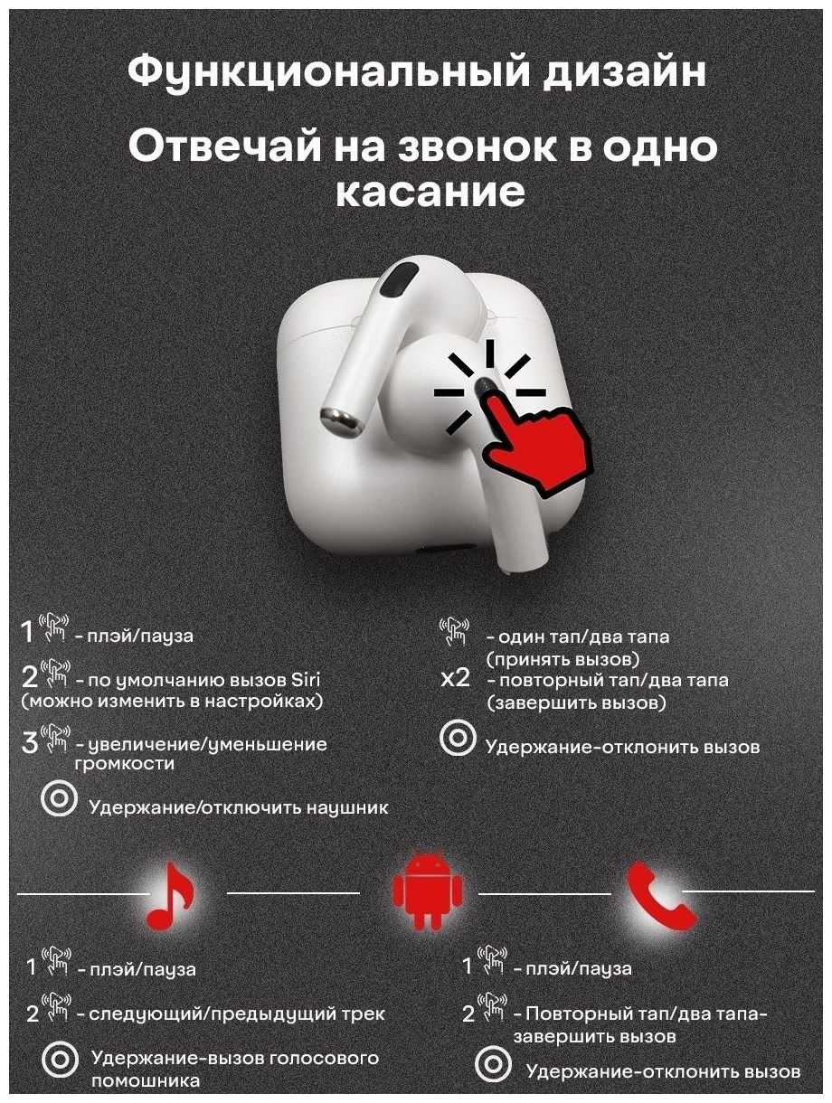 Беспроводные наушники фотография 2