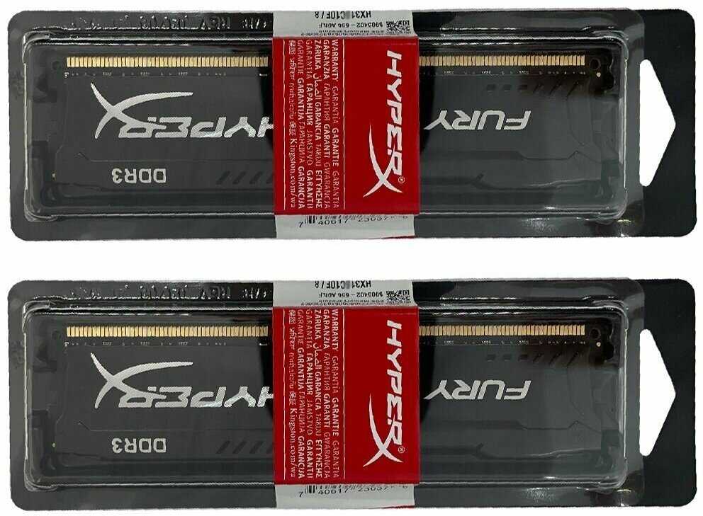 Оперативная память HyperX FURY DDR3 16Gb (2x8Gb) 1866 Мгц фотография 2