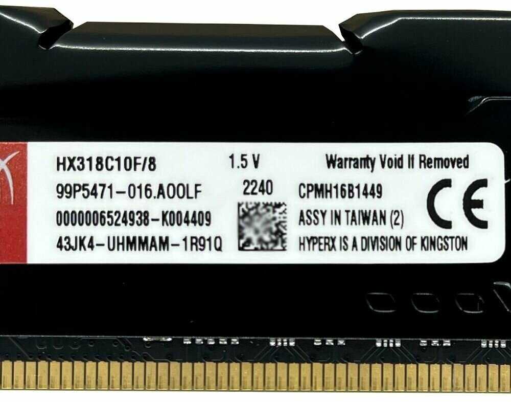 Оперативная память HyperX FURY DDR3 16Gb (2x8Gb) 1866 Мгц фотография 3