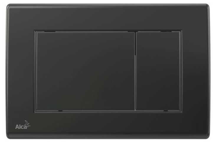 AlcaPlast M278 Кнопка смыва, черная матовая фотография 2