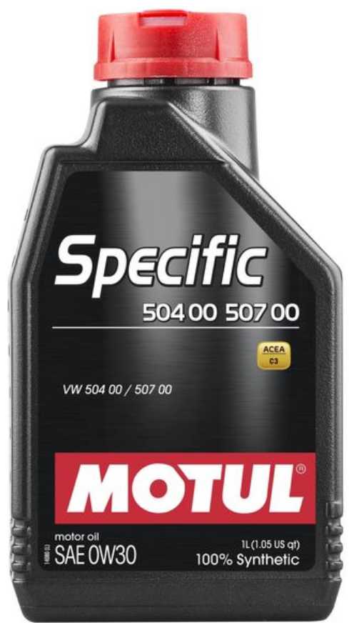 Синтетическое моторное масло Motul Specific 504 00 507 00 0W-30