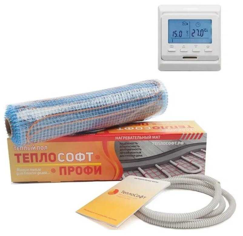 Теплый пол электрический Теплософт Нагревательный мат Теплософт Профи фотография 7