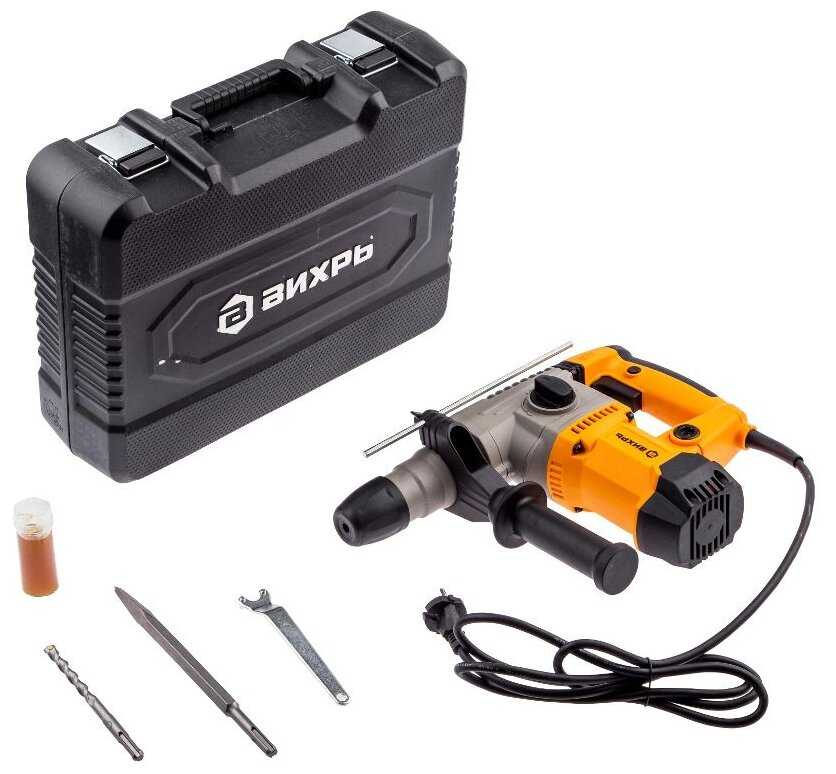 Перфоратор ВИХРЬ П-1400К-В 72/3/8, без аккумулятора, 1400 Вт фотография 7