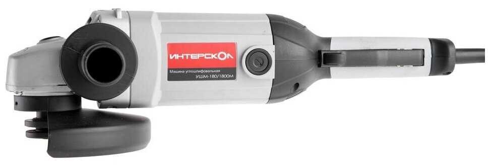 Аккумуляторная УШМ Интерскол УШМ-180/1800М (59.1.1.00) фотография 2