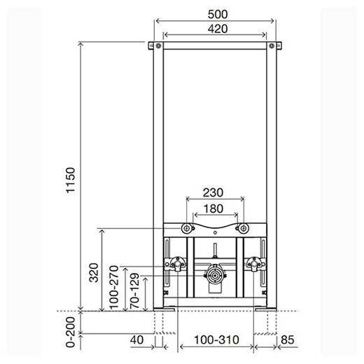 Рамная инсталляция OLI Sanitarblock 136078 фотография 1