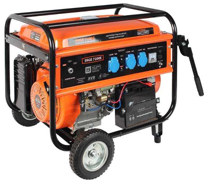 Бензиновый генератор PATRIOT Max Power SRGE 7200E (474 10 3188), (6500 Вт)