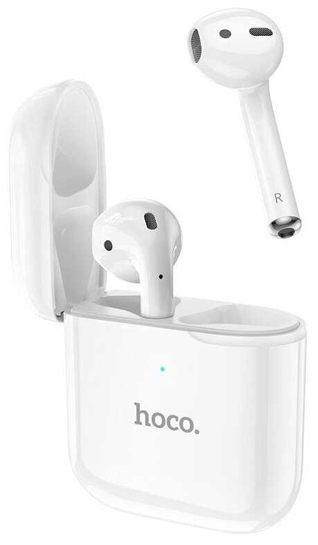 Наушники HOCO EW06 True wireless BT headset, беспроводные, Bluetooth, 350 мАч, белый фотография 2