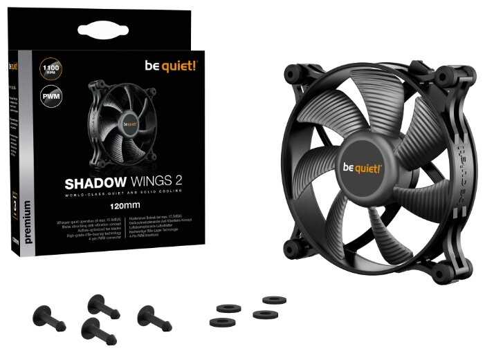 Вентилятор для корпуса be quiet! Shadow Wings 2 120mm PWM фотография 4