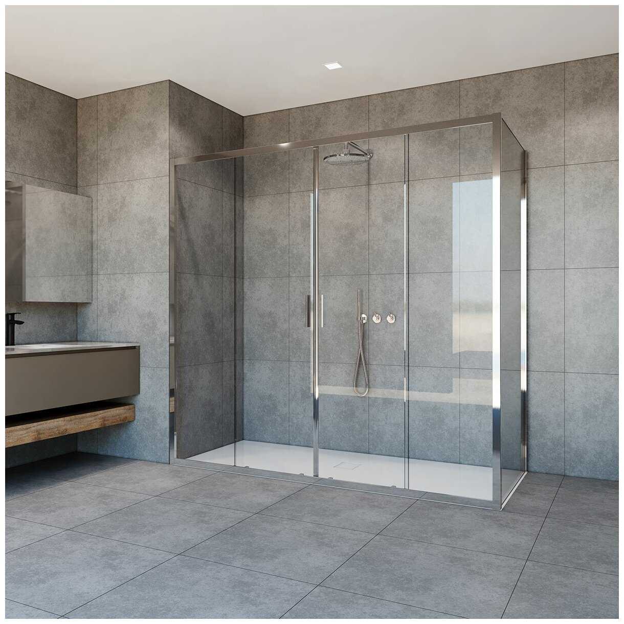 Душевой уголок Vincea Garda VSR-1G29019CL 190x90 хром, стекло прозрачное