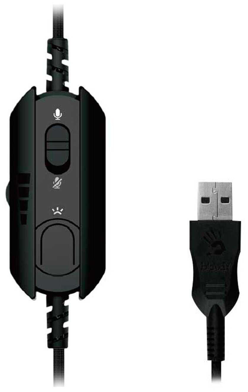 Гарнитура игровая A4Tech Bloody G575, черный (g575 usb/ black) фотография 2