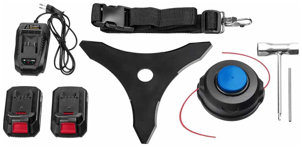 Триммер аккумуляторный садовый ЗУБР ТАБ-365-22 [бесщеточный, 2х18В АКБ (2Ач)] фотография 7