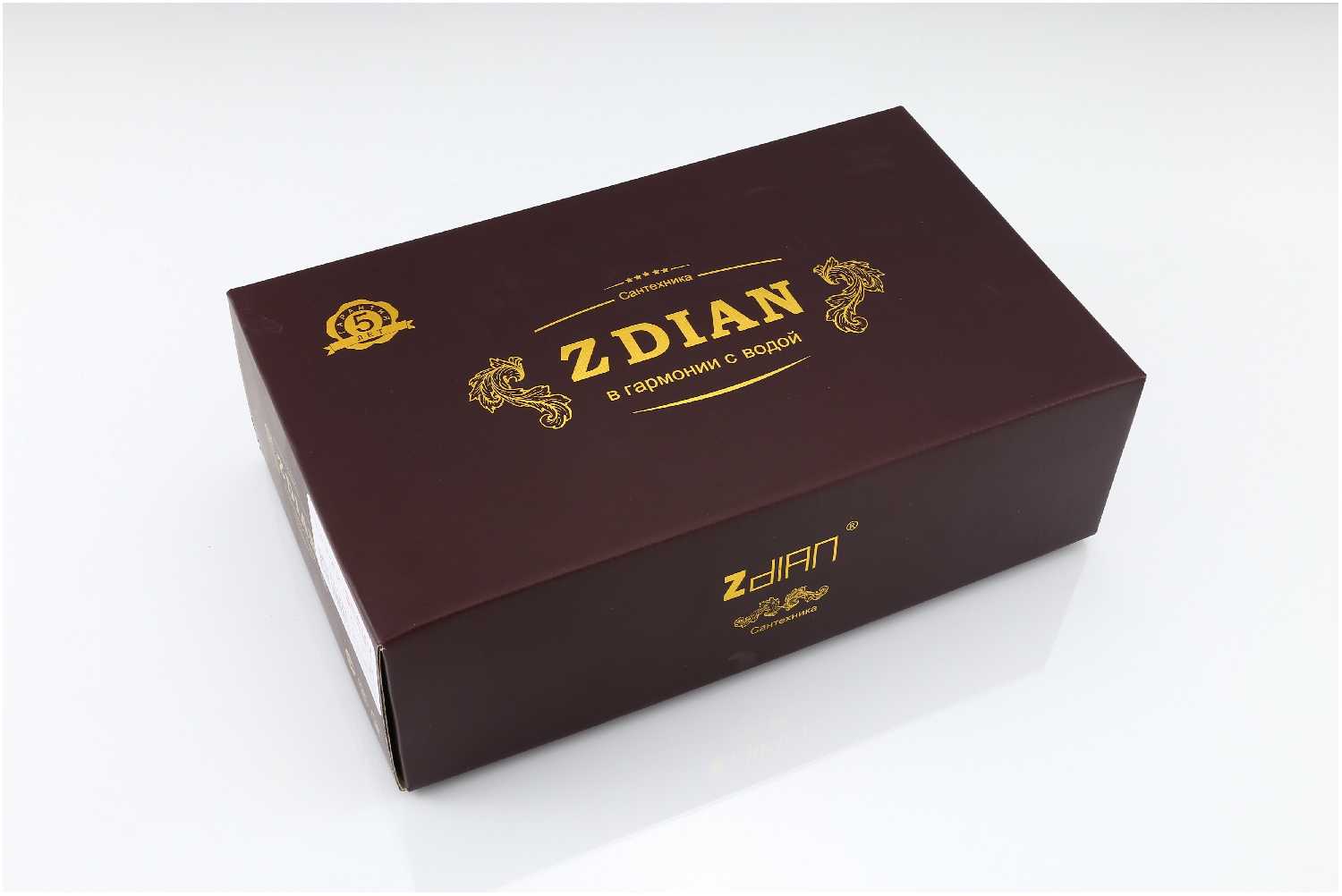 Смеситель для кухни с подключением к фильтру Zdian(Z38002D) латунь, песочный фотография 5